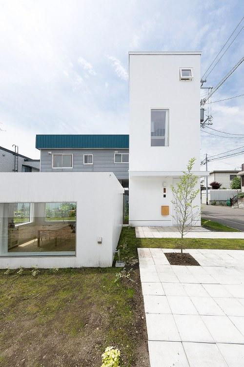 частный дом стиле минимализм по проекту Hiroshi Kuno + Associates