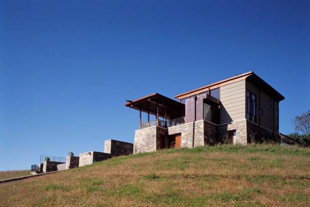 кирпичный дом «Lookout House» по проекту Ike Kligerman Barkley Architects