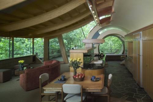 проект дома в лесу от Robert Harvey Oshatz Architects