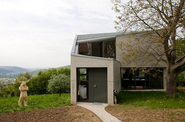 фото домов из бетона в современном германском стиле