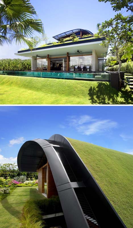 Дом с многоуровневым озеленением фасада фото 3