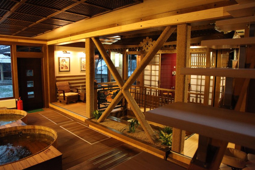 японская баня офуро